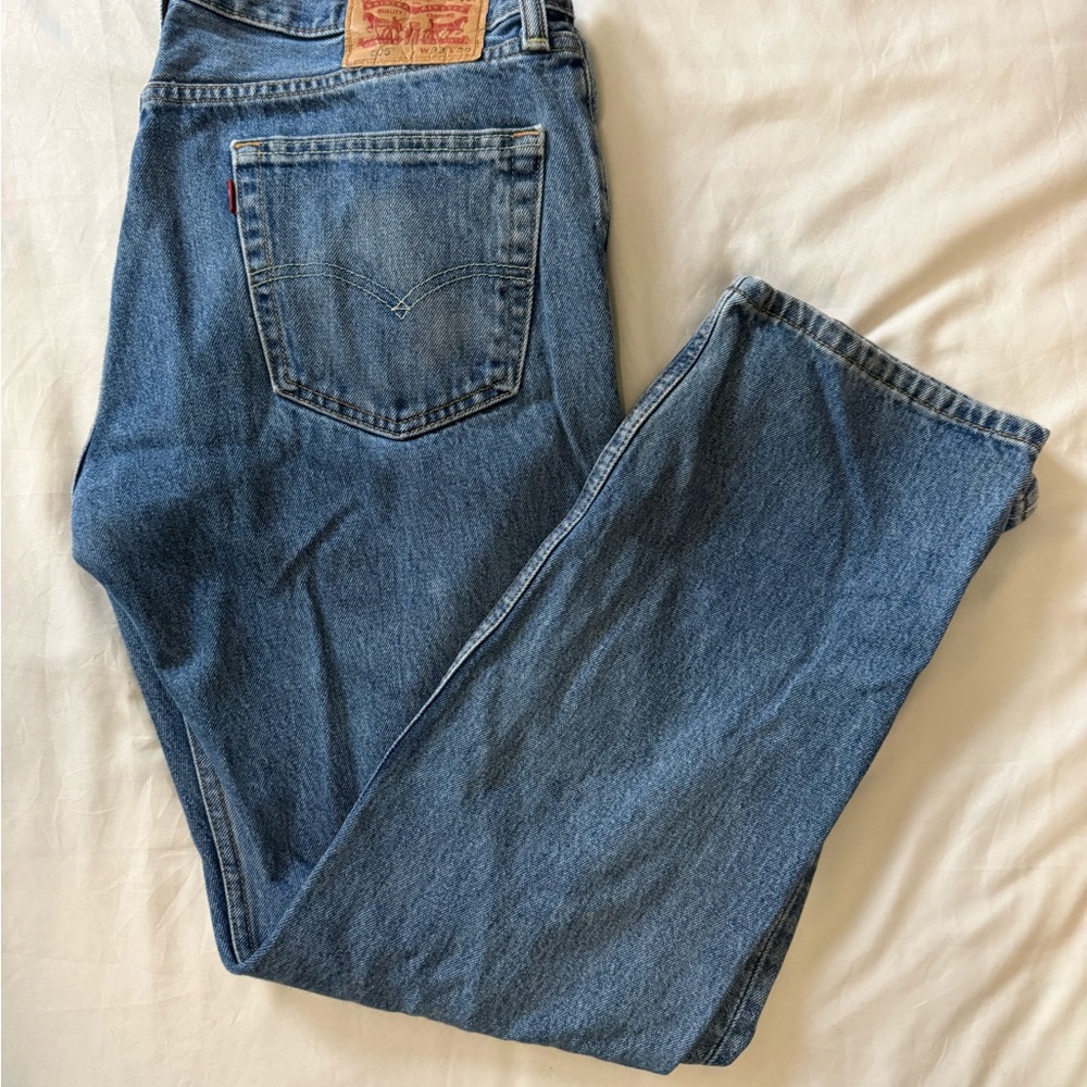 Levi's 505 Men's Straight Blue Jeans